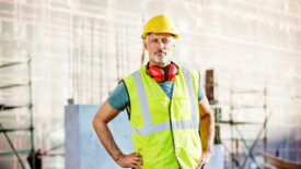 man in construction PPE