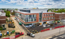 A three-story, 108,000 sq-ft multi-use facility for the University of Maine’s Biomedical Engineering Program