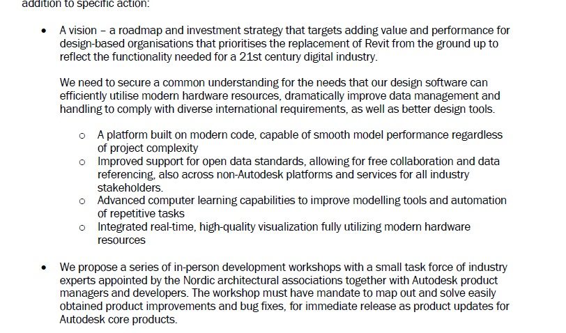 Revit Public Roadmap Update