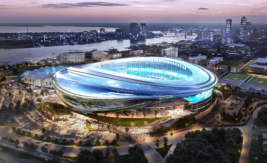 NFL's Jacksonville Jaguars Unveil 'Stadium of the Future' Designs