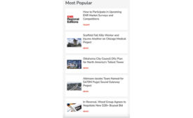 Popular stories widget on ENR.com