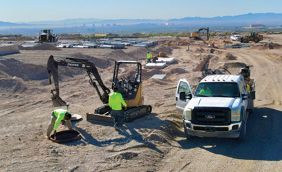 Contractor Lays Underground Infrastructure for Massive Las Vegas Community