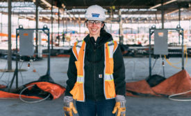 woman in construction