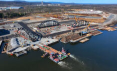 time lapse video of Portal North bridge construction