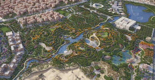 Telal Al-Fustat Central Park project in Cairo, Egypt