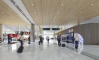 Rendering of new concourse at Dulles airport