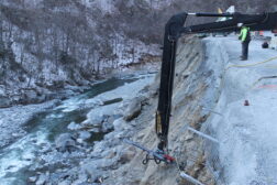 emergency shoring work along Interstate 40