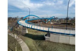 41st St. Pedestrian Arch Bridge Over Lake Shore Drive