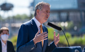 Mayor Bill de Blasio Brooklyn Navy Yards