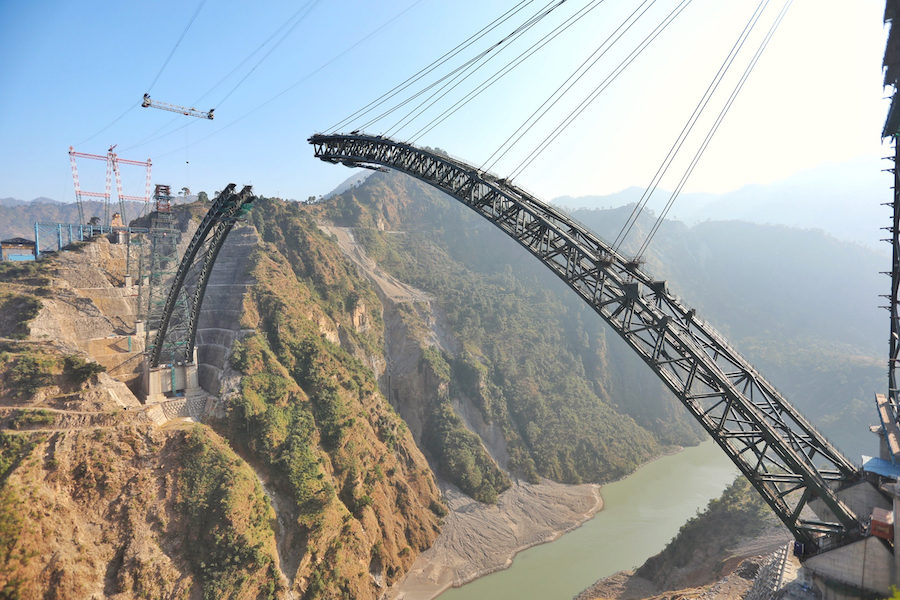 World's Highest Railroad Arch Crossing Takes Shape in Himalayas | 2021 ...