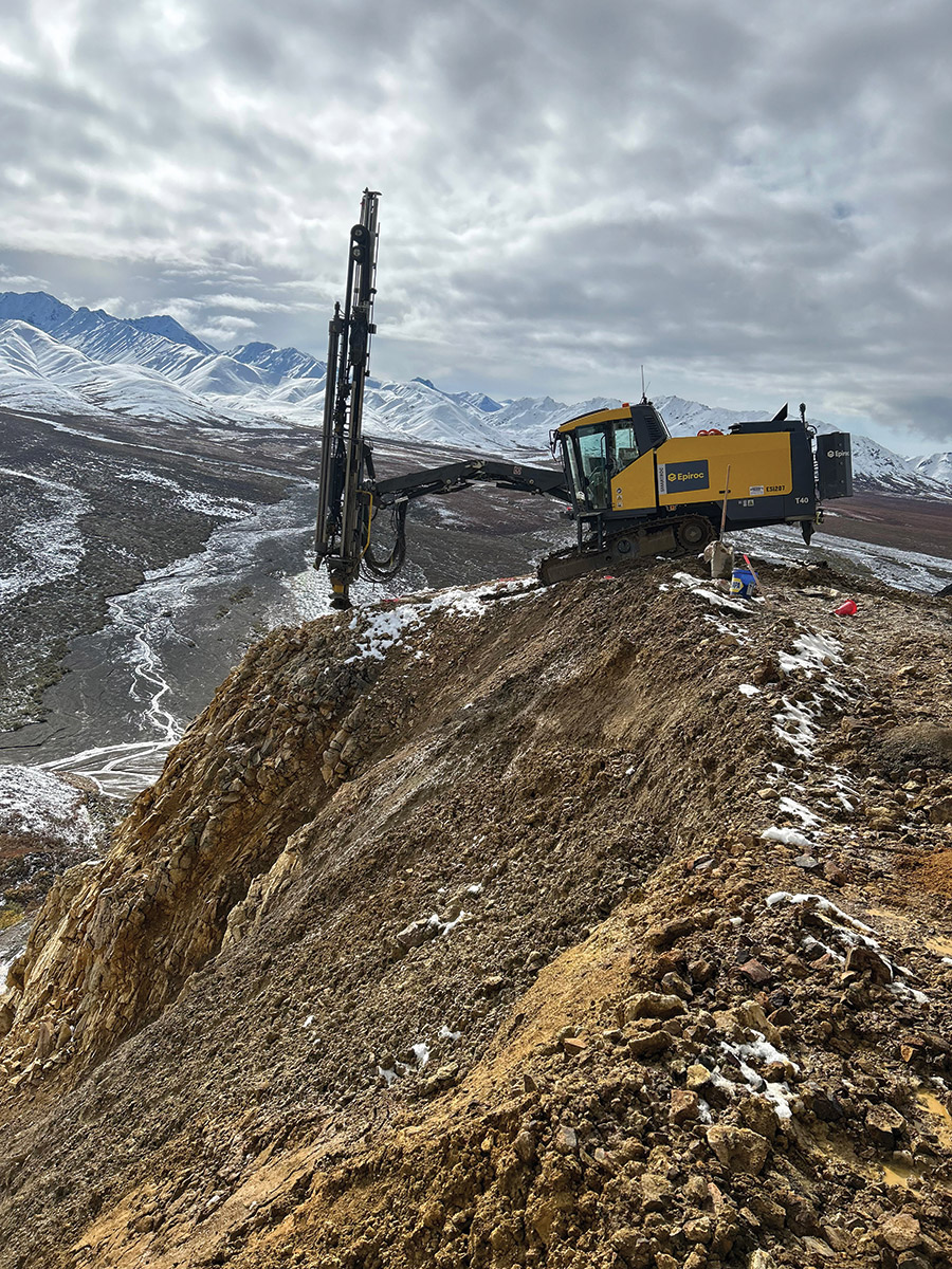 A Granite drill rig