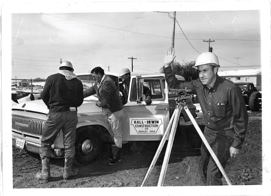 George Hall on a jobsite in 1970.