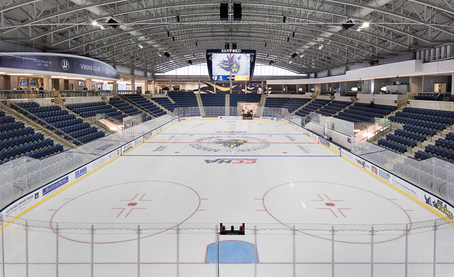 Augustana University’s $72-million, 154,000-sq-ft Midco Arena