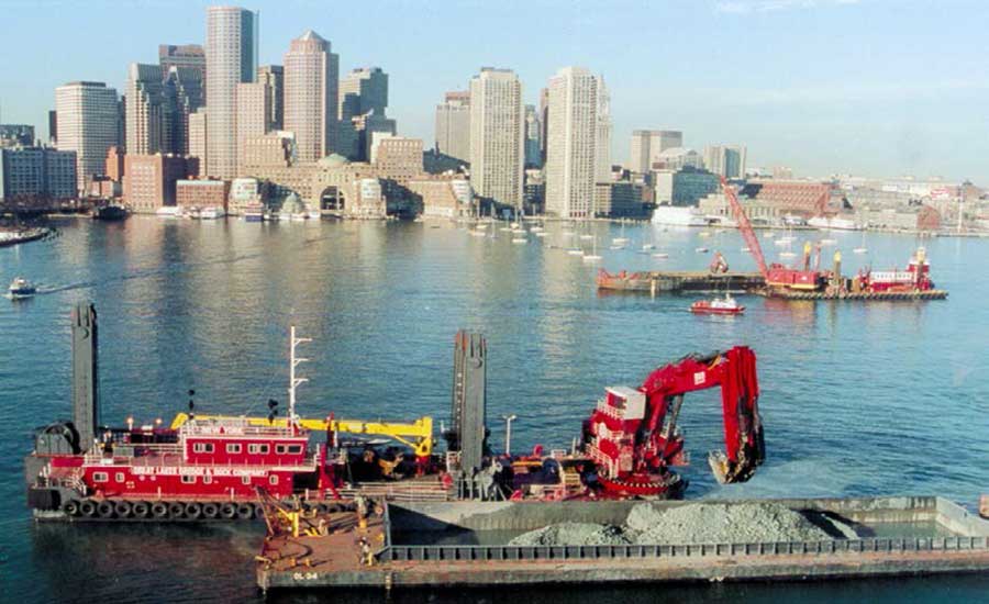 boston harbor dredging great lakes 1998