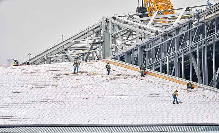 Mercedes-Benz Stadium, Future Home to the Atlanta Falcons, Being Built in  Atlanta. - Military AutoSource