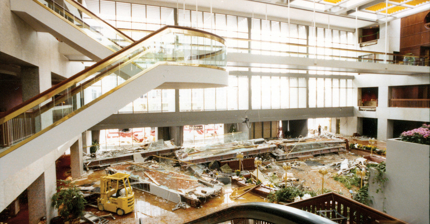 Hyatt Hotel walkway collapse