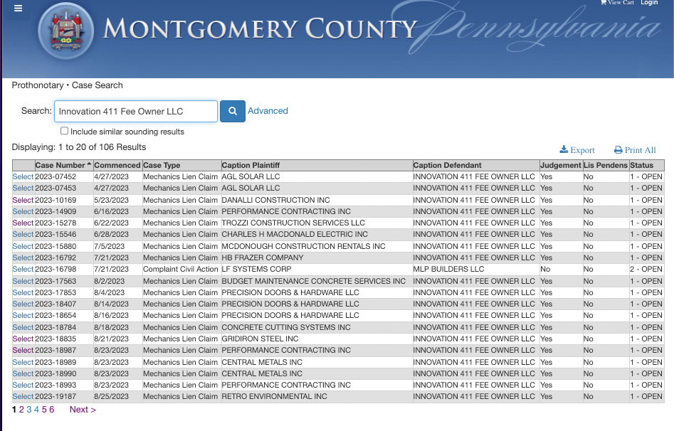 Montgomery County Pennsylvania