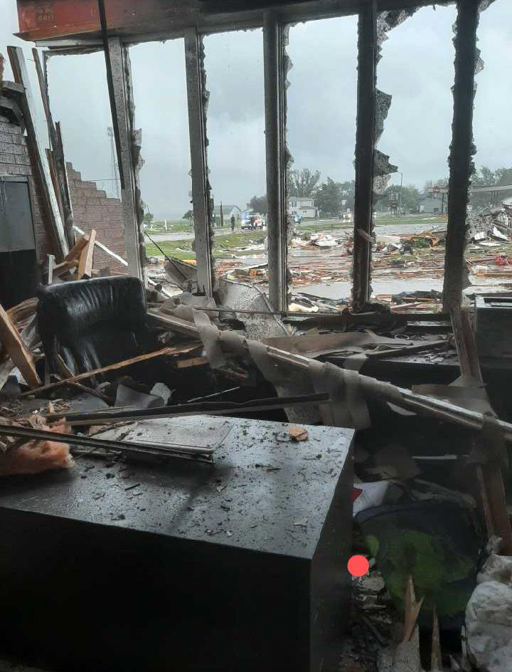 tornado office damage
