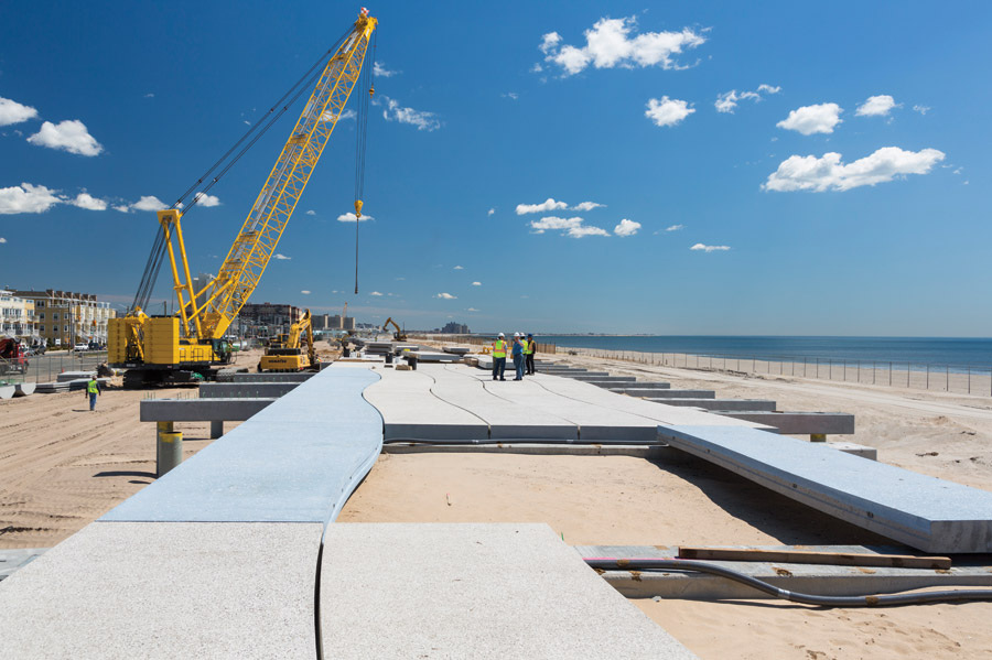 boardwalk in Rockaway, N.Y