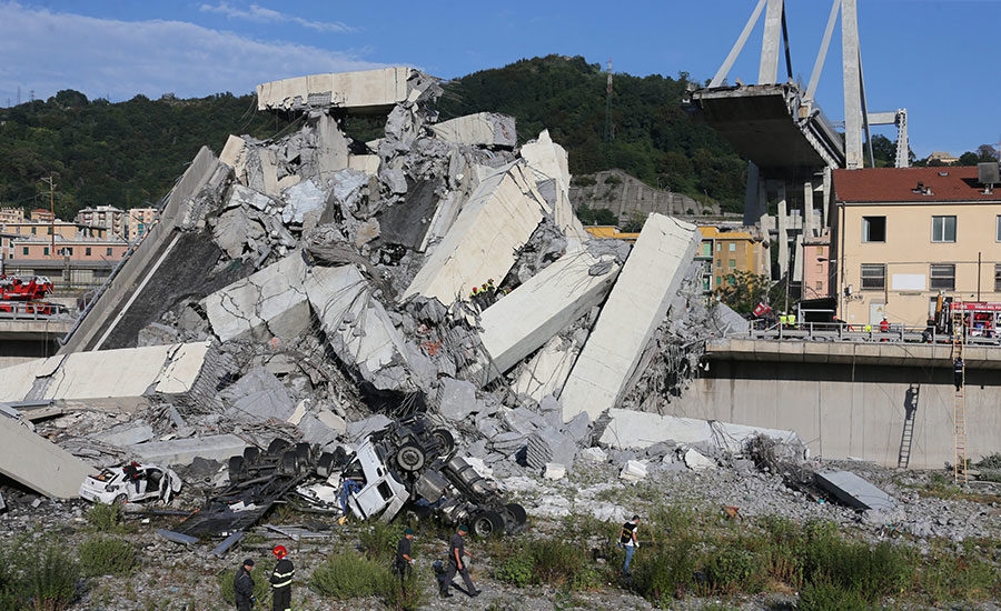 Death Toll Approaches 40 in Collapse of Cable-Stayed Bridge in Italy ...