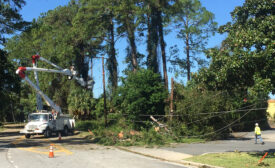 Power line damage