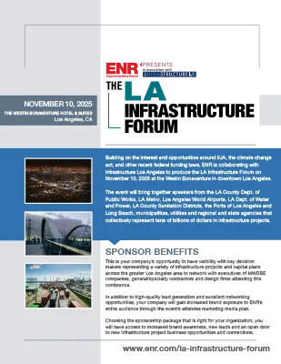 LA Infrastructure Forum sponsorship prospectus