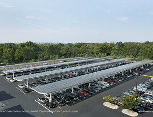 Upon its completion, the solar canopy will be the second of its kind on the Livingston Campus.